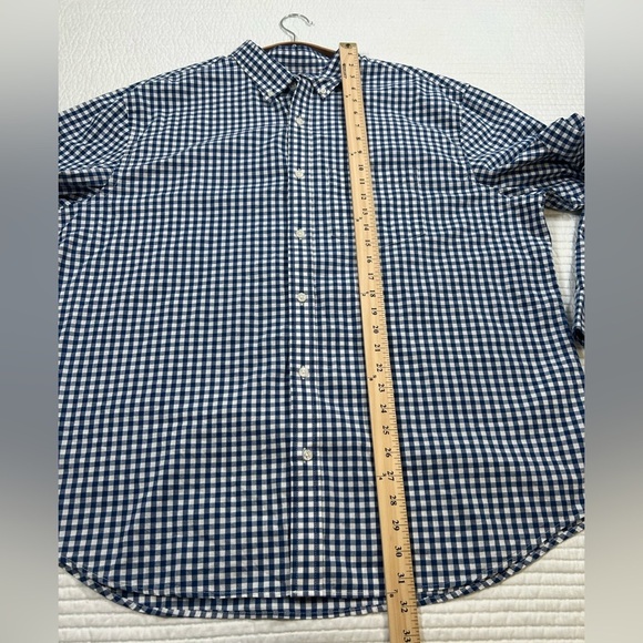 Old Navy Blue and White Casual Gingham Shirt. Size XXL - Picture 6 of 7